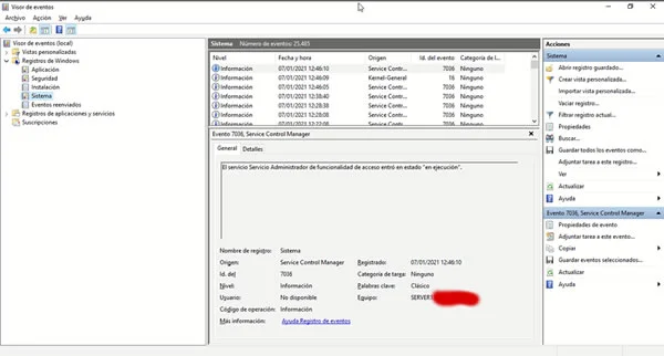 Cómo ver eventos de apagado en Windows Server 2019, 2016, 2012R2 2008