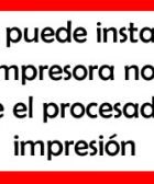 no existe el procesador de impresion windows 10