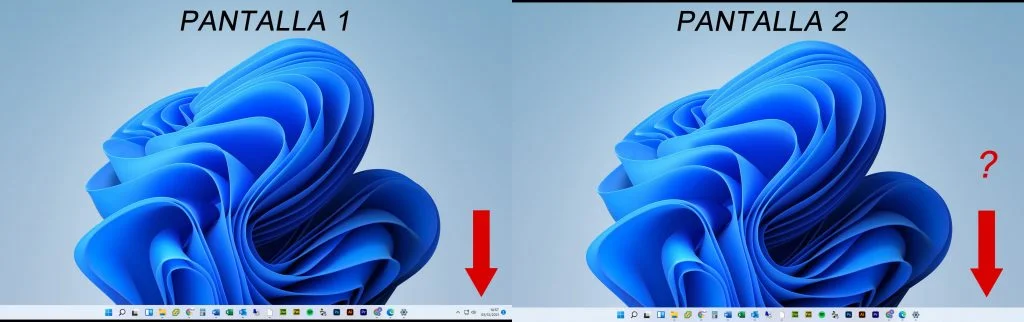 PONER RELOJ EN SEGUNDA PANTALLA WINDOWS 11