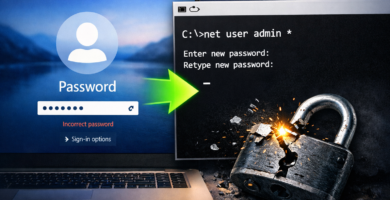 Quitar contraseña olvidada en windows
