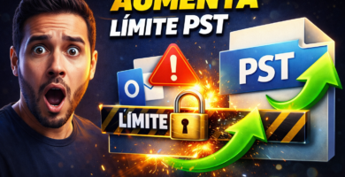 aumentar limite archivo pst