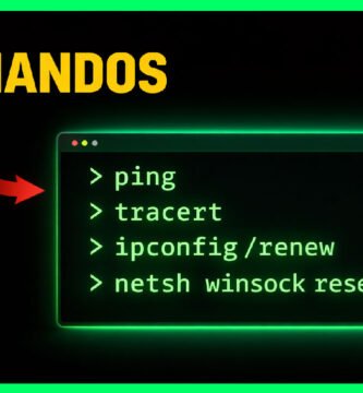 Comandos CMD para reparar Internet en Windows con ping, tracert, ipconfig y netsh