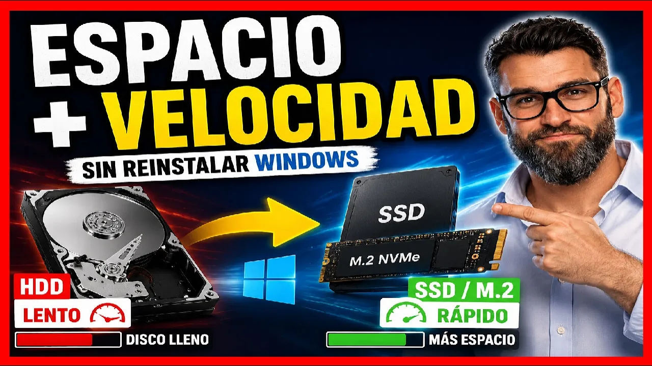 Clonar disco duro a SSD o M.2 sin reinstalar Windows ☝️【 2026