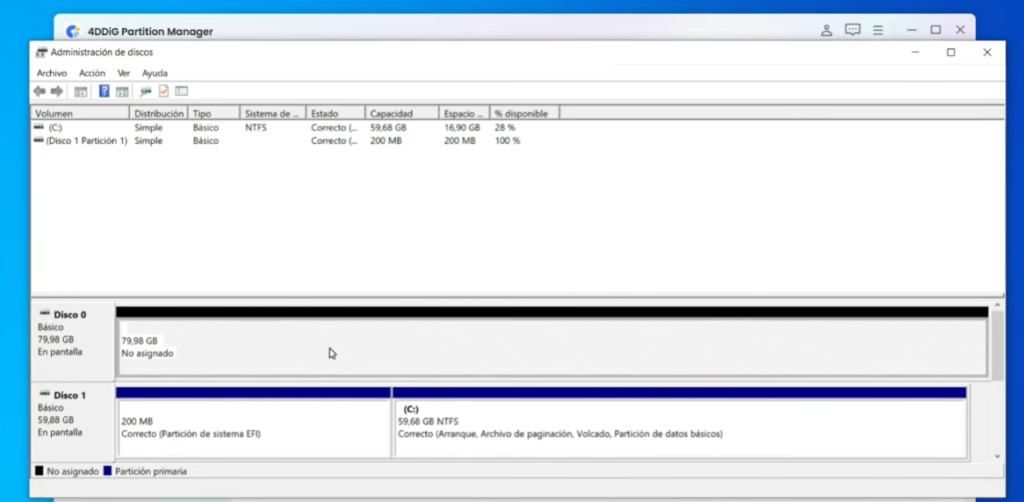 identificar disco de origen y destino antes de clonar Windows a SSD NVMe