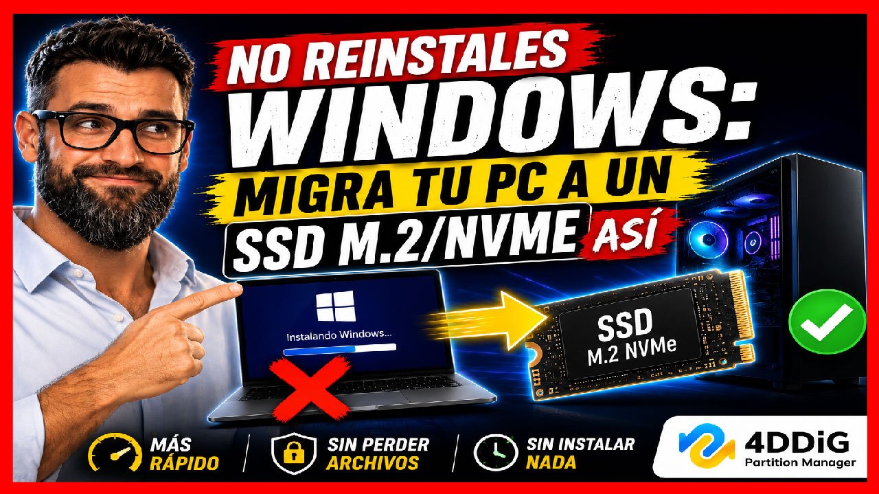 Migrar Windows a SSD NVMe sin reinstalar ☝️【 2026